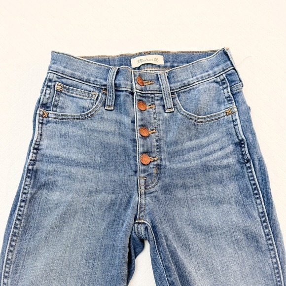 Madewell 10" Roadtripper Medium Wash Button Fly Denim Jeans SIze 23T - Picture 8 of 8